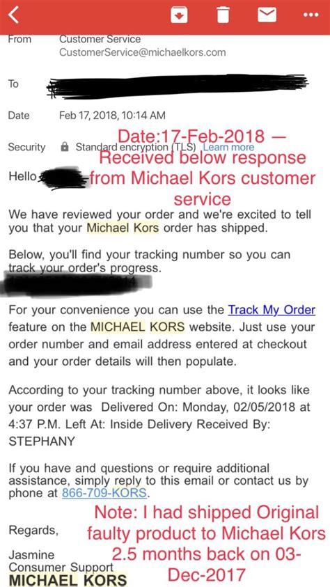 tracking number michael kors|michael kors shipping tracking.